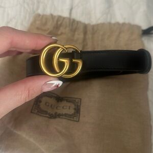 Women’s Gucci marmont thin belt